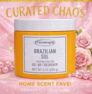 Homebright Brazilian Sol Odor Neutralizer Gel Air Freshener 8 oz